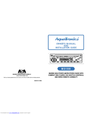 Audiovox AquaTronics MS1500 Manuals | ManualsLib