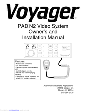 Voyager PADIN2 Owners And Installation Manual
