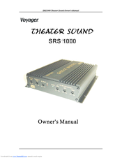 Voyager SRS1000 Owner's Manual