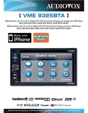 AUDIOVOX VME 9325BTA - Datasheet