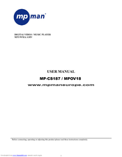 MPMAN MP-CS187 - User Manual