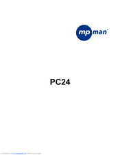 MPMAN PC24 Instruction Manual