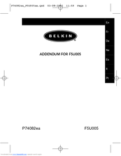 BELKIN USB BusPort F5U005 Troubleshooting Tips