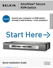 BELKIN OmniView Secure KVM Switch Quick Installation Manual