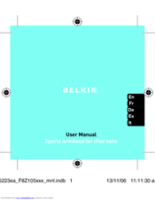 BELKIN SPORTS ARMBAND FOR IPOD NANO User Manual