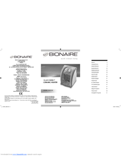 BIONAIRE BCH160 Instruction Manual