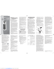 BIONAIRE BCM655-CN Instruction Leaflet