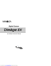 MINOLTA DIMAGE EX Software Instruction Manual