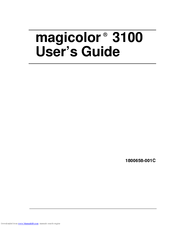 MINOLTA Magicolor 3100 Series User Manual