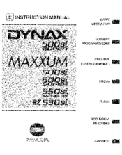 MINOLTA MAXXUM RZ 530SI - PART 1 Manual