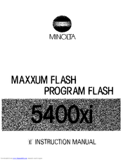 MINOLTA MAXXUM_FLASH_5400XI - PART 2 Manual