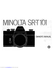 MINOLTA SR-T 101 - IR REMOTE CONTRO LRC-3 Manual