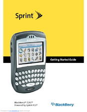 BLACKBERRY Sprint 7250 Get Started Manual