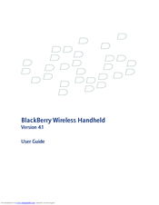 BLACKBERRY 7250 - ISSUE 4.1 User Manual