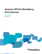 BLACKBERRY Amazon MP3 User Manual