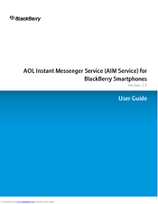 BLACKBERRY AOL INSTANT MESSENGER - SPORT CASE User Manual