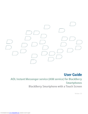 BLACKBERRY AOL INSTANT MESSENGER SERVICE FOR SMARTPHONES User Manual