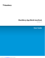BLACKBERRY App World storefront User Manual