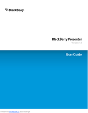 BLACKBERRY PRESENTER - V1.2 User Manual