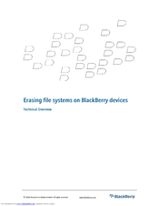 BLACKBERRY ENTERPRISE SOLUTION SECURITY - ERASING FILE SYSTEMS ON DEVICES - TECHNICAL Overview