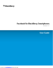 Blackberry FACEBOOK - LEARN MORE User Manual