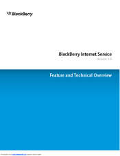 Blackberry INTERNET SERVICE Overview