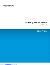 BLACKBERRY INTERNET SERVICE - VERSION 3 User Manual
