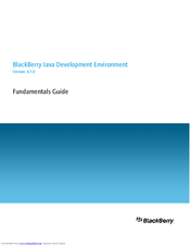 BLACKBERRY Java Development Environment 4.7.0 Fundamentals