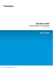 BLACKBERRY MAIL - BROWSING COMPUTER User Manual