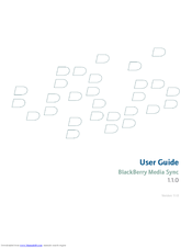 BLACKBERRY MEDIA SYNC User Manual