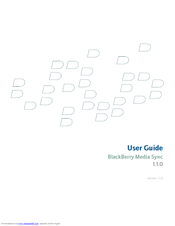 BLACKBERRY Media Sync 1.1.0 User Manual