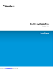 BLACKBERRY MEDIA SYNC - VERWENDEN DES BROWSERS AUF IHREM COMPUTER User Manual