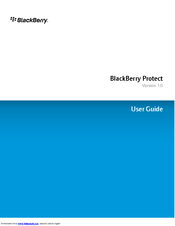 BLACKBERRY Protect 1.0 User Manual