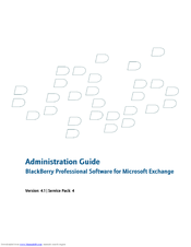 BLACKBERRY PROFESSIONAL SOFTWARE FOR MICROSOFT EXCHANGE Administration Manual