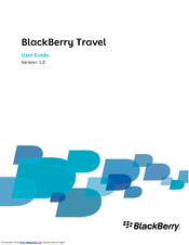 BLACKBERRY TRAVEL - V1.0 User Manual