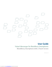 Blackberry Yahoo! Messenger for BlackBerry Smartphones User Manual