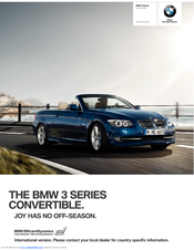 BMW 330D CONVERTIBLE BROCHURE 2010 Brochure