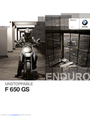 BMW F 650 GS - BROCHURE 2009 Brochure