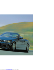 BMW M3 CONVERTIBLE 2002 Owner's Manual