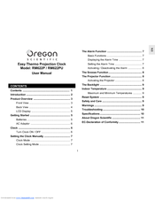 Oregon Scientific RM622PU User Manual