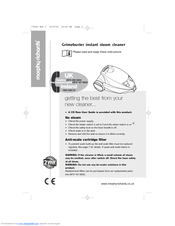 Morphy Richards 70460 GRIMEBUSTER INSTANT STEAM CLEANER Manual