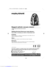 MORPHY RICHARDS Bagged cylinder Vacuum Instructions Manual
