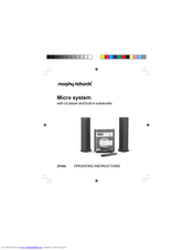 MORPHY RICHARDS IB29106 Operating Instructions Manual