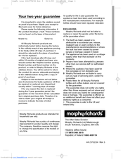 MORPHY RICHARDS IB40614 Manual