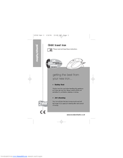 MORPHY RICHARDS ORBIT TRAVEL 41540 Manual