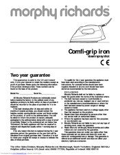 MORPHY RICHARDS IB42410 Manual
