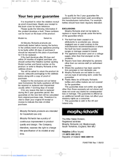 MORPHY RICHARDS IB48770 Instructions Manual