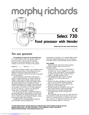 MORPHY RICHARDS 48920 Instructions Manual