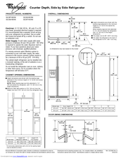 WHIRLPOOL Gold GC5THEXN Dimension Manual
