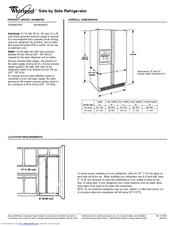 WHIRLPOOL Gold GD5NHAXS Dimension Manual